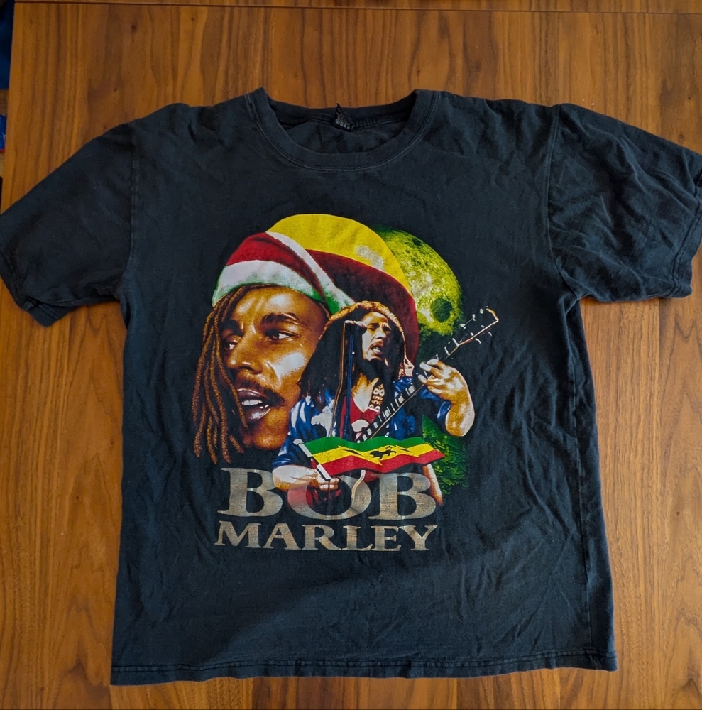 Bob Marley Front And Back Graphic Design